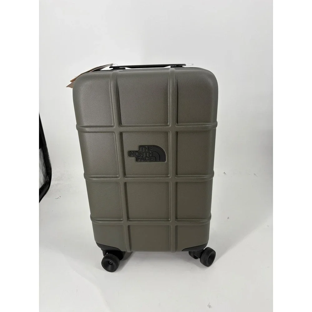 The North Face All Weather 4-Wheel 22 Carry On Suitcase New Taupe Green